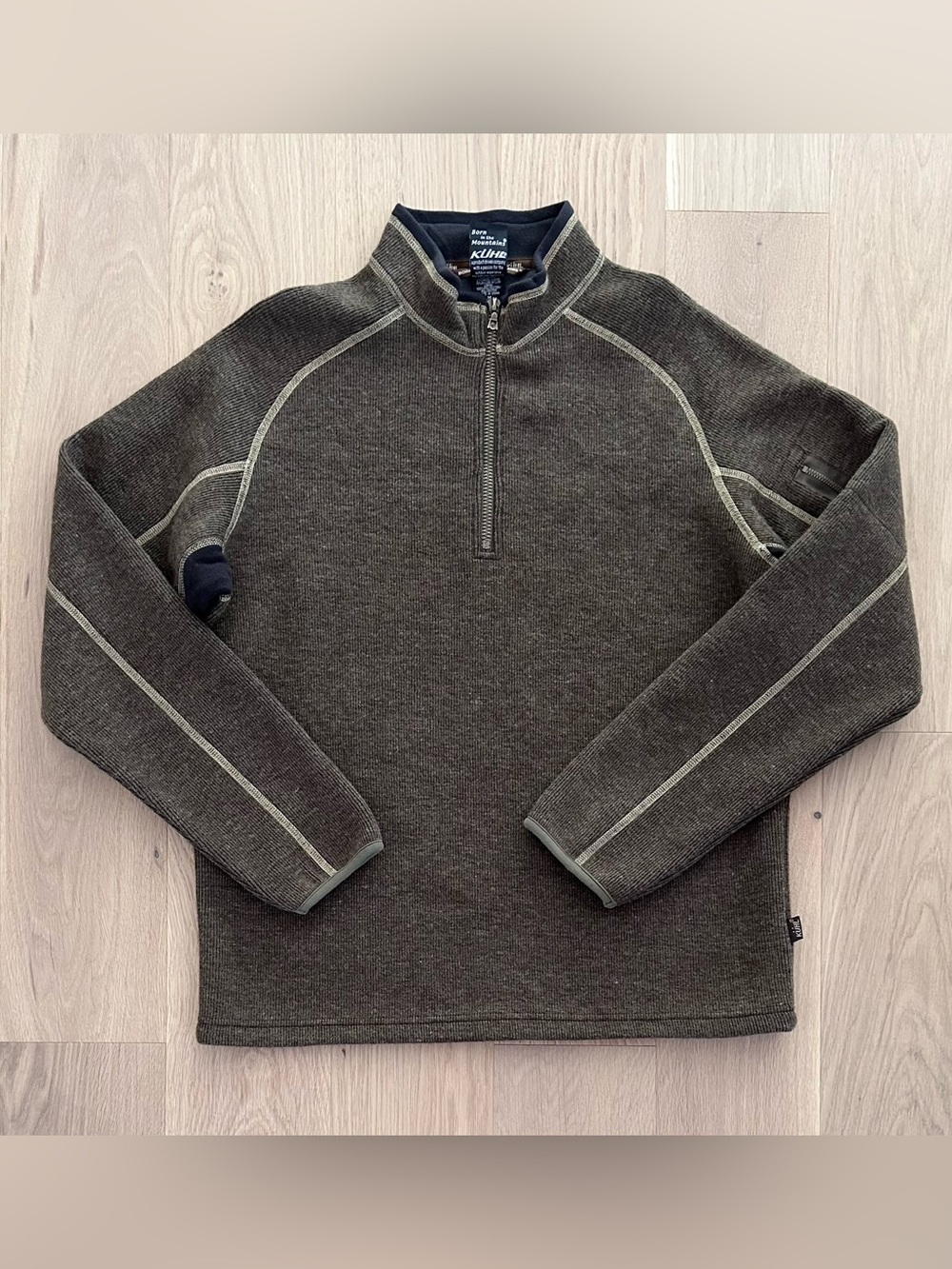 Kuhl Thor Thermacore 1/4 Zip Wool Sweater Jacket